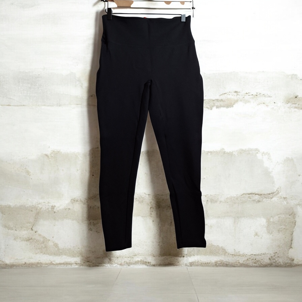 SPANX Women's Black High-Waisted Leggings - Size M - Athletic, Leisure, Workout